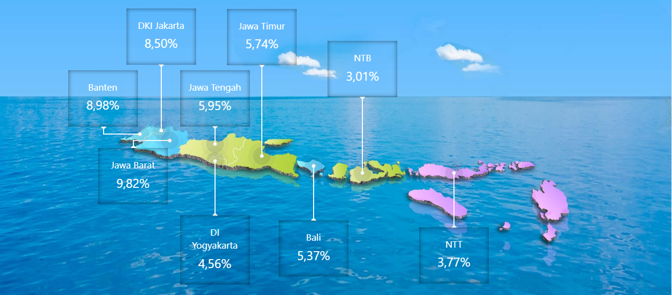 Peta Tingkat Pengangguran Terbuka 2021